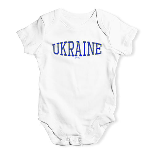 Ukraine College Grunge Baby Unisex Baby Grow Bodysuit