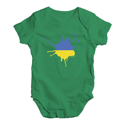 Ukraine Splat Baby Unisex Baby Grow Bodysuit