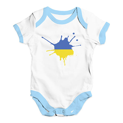 Ukraine Splat Baby Unisex Baby Grow Bodysuit