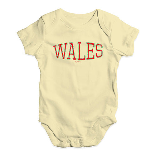 Wales College Grunge Baby Unisex Baby Grow Bodysuit