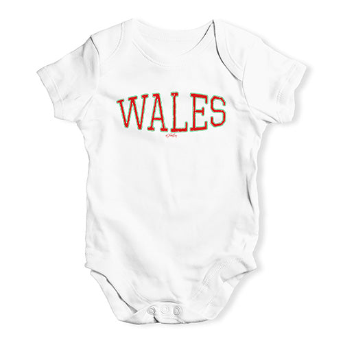 Wales College Grunge Baby Unisex Baby Grow Bodysuit