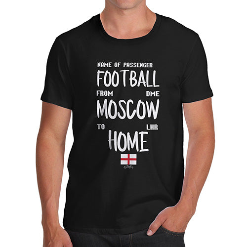 Funny T Shirts For Dad It's Coming Home Ticket Men's T-Shirt Medium Black