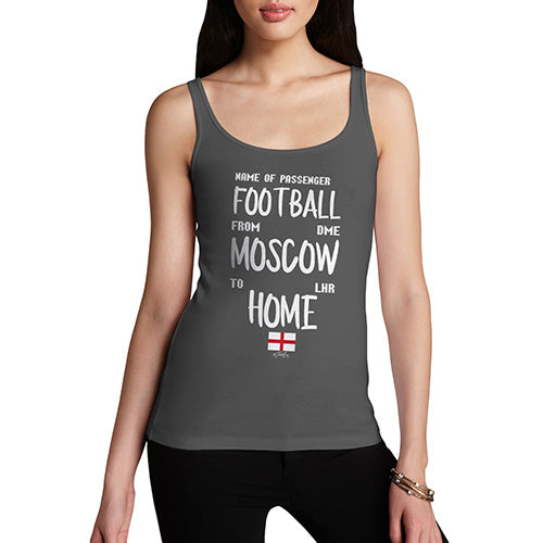 Womens Novelty Tank Top It's Coming Home Ticket Women's Tank Top X-Large Dark Grey