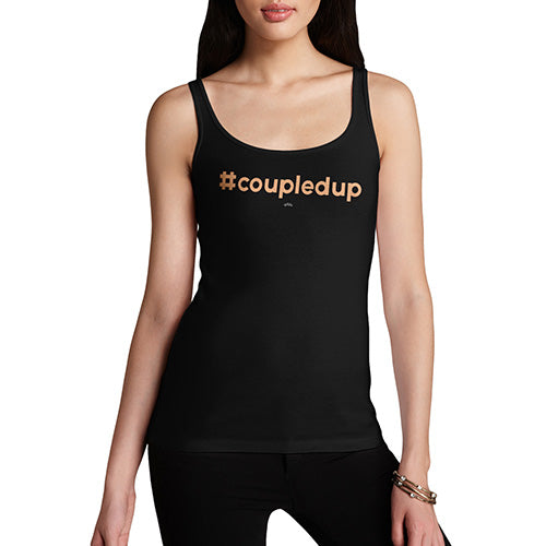 Novelty Tank Top Women Hashtag Coupledup Women's Tank Top Small Black