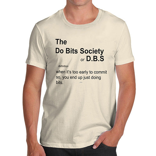 Mens Humor Novelty Graphic Sarcasm Funny T Shirt DBS Definition Men's T-Shirt X-Large Natural