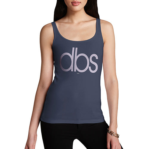 Womens Humor Novelty Graphic Funny Tank Top DBS Do Bits Society Women's Tank Top Medium Navy