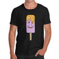 Funny T Shirts For Men Melting Ice Lolly Men's T-Shirt Large Black