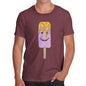 Funny T-Shirts For Guys Melting Ice Lolly Men's T-Shirt Medium Burgundy