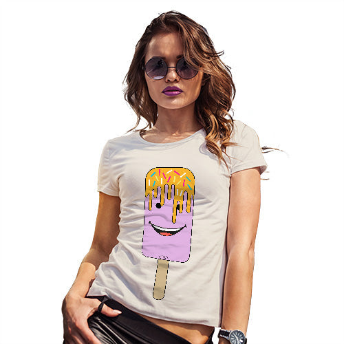Funny T-Shirts For Women Sarcasm Melting Ice Lolly Women's T-Shirt Small Natural