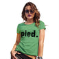 Novelty Gifts For Women Pied Women's T-Shirt Small Green