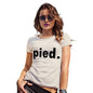 Funny T Shirts For Mum Pied Women's T-Shirt Large Natural