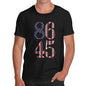 Funny Tshirts For Men Eighty Six Forty Five Men's T-Shirt Small Black