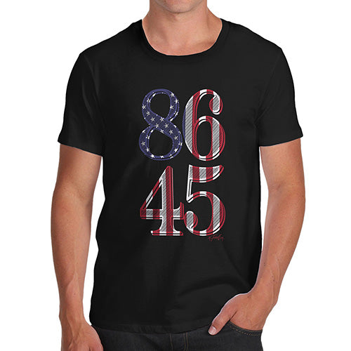 Funny Tshirts For Men Eighty Six Forty Five Men's T-Shirt Small Black