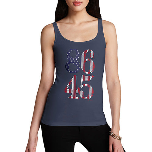 Womens Novelty Tank Top Eighty Six Forty Five Women's Tank Top Large Navy
