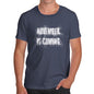 Mens Novelty T Shirt Christmas November Is Coming Men's T-Shirt Medium Navy