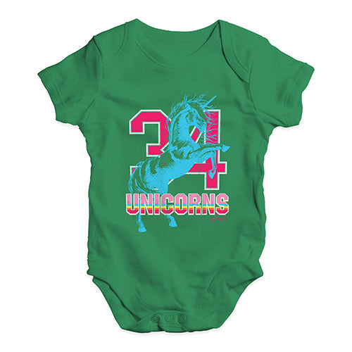 34 Unicorns Baby Unisex Baby Grow Bodysuit