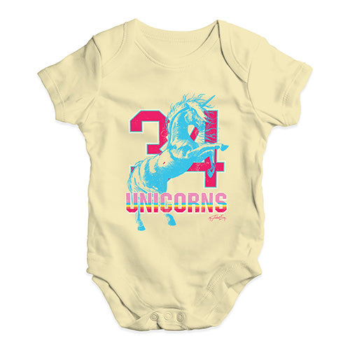 34 Unicorns Baby Unisex Baby Grow Bodysuit