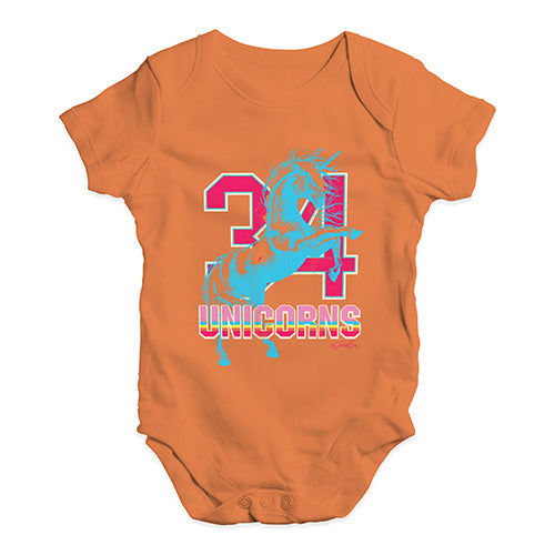 34 Unicorns Baby Unisex Baby Grow Bodysuit