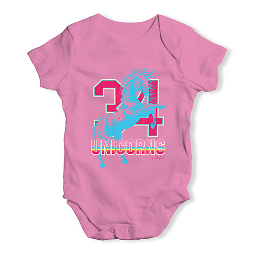 34 Unicorns Baby Unisex Baby Grow Bodysuit