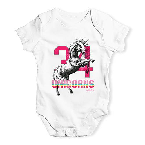 34 Unicorns Baby Unisex Baby Grow Bodysuit