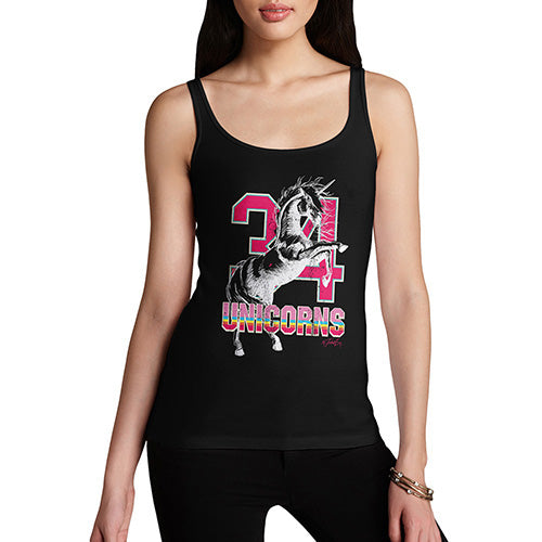 Funny Tank Tops For Women 34 Unicorns Women's Tank Top Medium Black