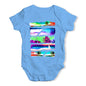 Neon Beach Cutouts Baby Unisex Baby Grow Bodysuit