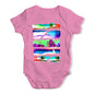 Neon Beach Cutouts Baby Unisex Baby Grow Bodysuit