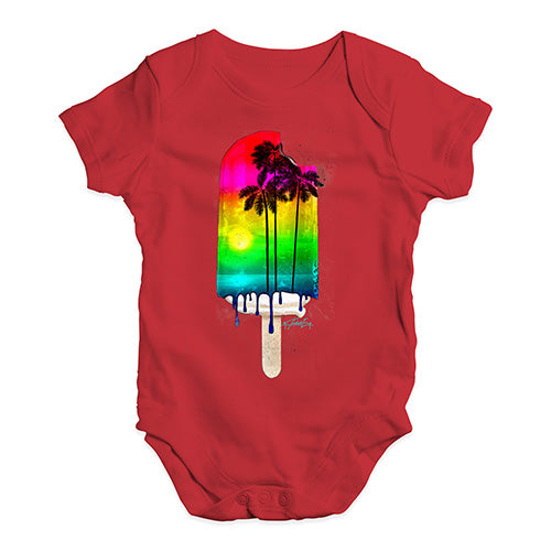 Rainbow Palms Ice Lolly Baby Unisex Baby Grow Bodysuit