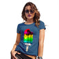 Womens T-Shirt Funny Geek Nerd Hilarious Joke Rainbow Palms Ice Lolly Women's T-Shirt Medium Royal Blue