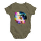 Palm Tree Glitch Art Baby Unisex Baby Grow Bodysuit