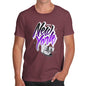 Novelty Tshirts Men Funny Bronx New York Sneakers Men's T-Shirt Large Burgundy