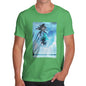 Mens Novelty T Shirt Christmas Paradise Livin' Men's T-Shirt Small Green