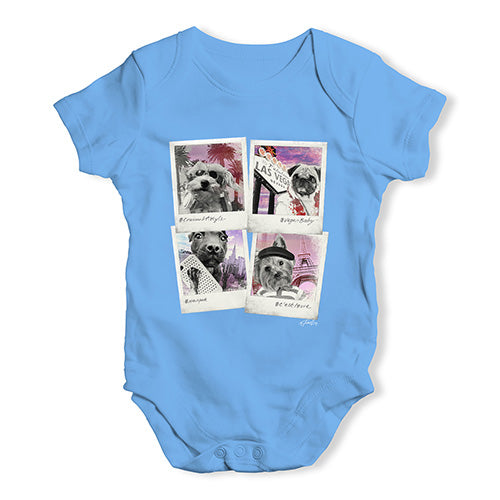 Dogs On Holiday Baby Unisex Baby Grow Bodysuit