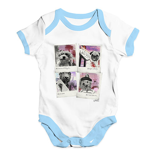 Dogs On Holiday Baby Unisex Baby Grow Bodysuit