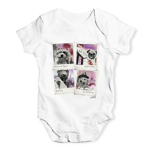 Dogs On Holiday Baby Unisex Baby Grow Bodysuit