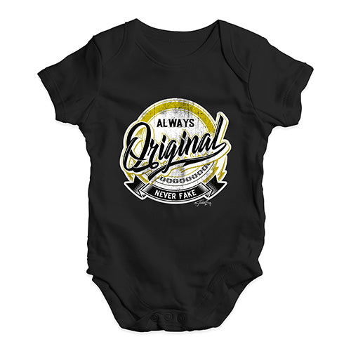 Always Original Never Fake Baby Unisex Baby Grow Bodysuit