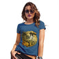 Novelty Tshirts Women Skeleton Sailor Women's T-Shirt Small Royal Blue