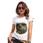 Womens Funny T Shirts Skeleton Sailor Women's T-Shirt Small White