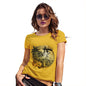 Funny T Shirts For Women Skeleton Sailor Women's T-Shirt Large Yellow