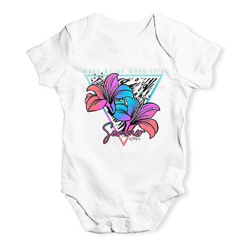 Wake Me Up When It's Summer Baby Unisex Baby Grow Bodysuit