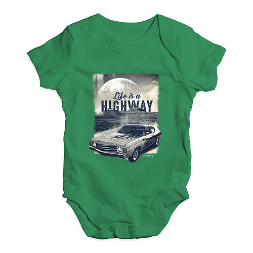 Life Is A Highway Baby Unisex Baby Grow Bodysuit