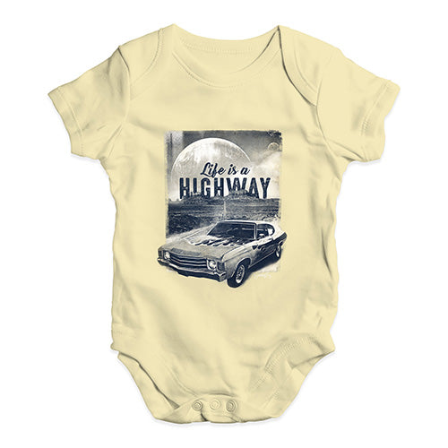 Life Is A Highway Baby Unisex Baby Grow Bodysuit