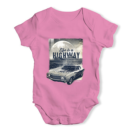 Life Is A Highway Baby Unisex Baby Grow Bodysuit