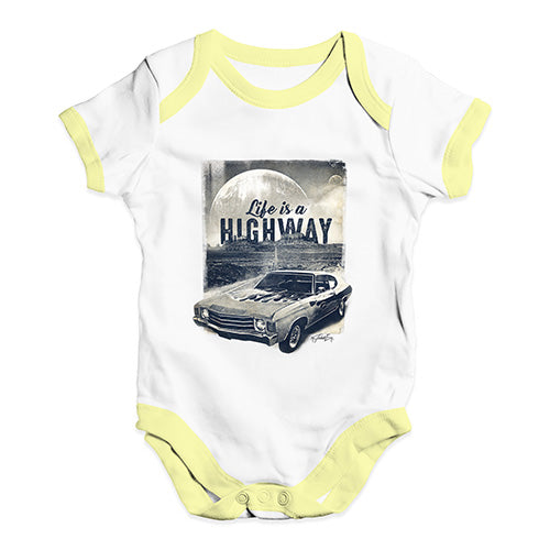 Life Is A Highway Baby Unisex Baby Grow Bodysuit