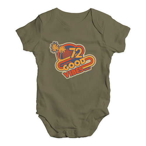 Good Vibes '72 Baby Unisex Baby Grow Bodysuit