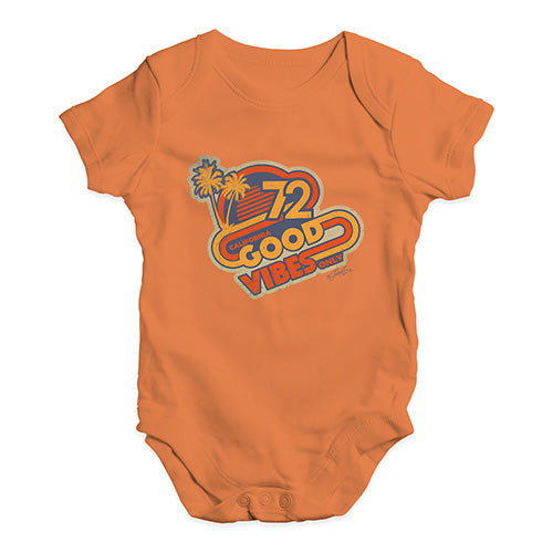 Good Vibes '72 Baby Unisex Baby Grow Bodysuit