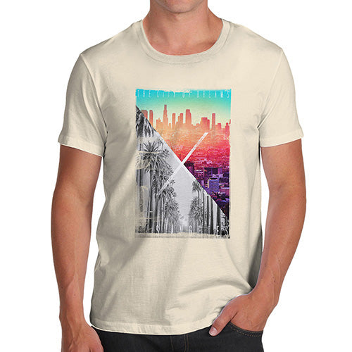 Funny T-Shirts For Men Sarcasm Los Angeles City Of Dreams Men's T-Shirt Large Natural