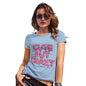 Womens Novelty T Shirt Cute But Crazy Women's T-Shirt Medium Sky Blue