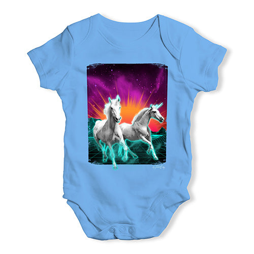 Virtual Reality Unicorns Baby Unisex Baby Grow Bodysuit