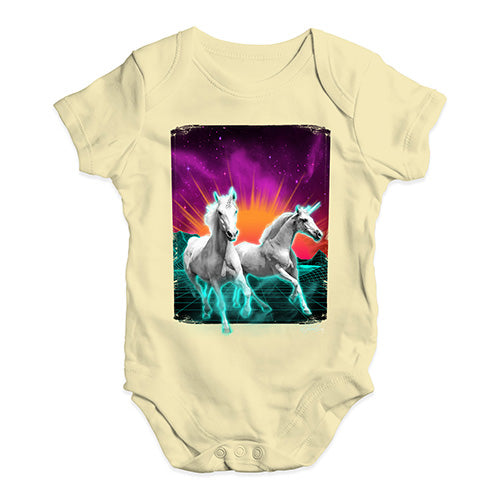 Virtual Reality Unicorns Baby Unisex Baby Grow Bodysuit